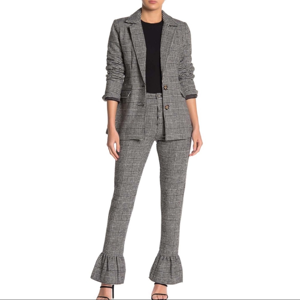 Kendall + Kylie $98 Ruffled Leg High Waist Pants